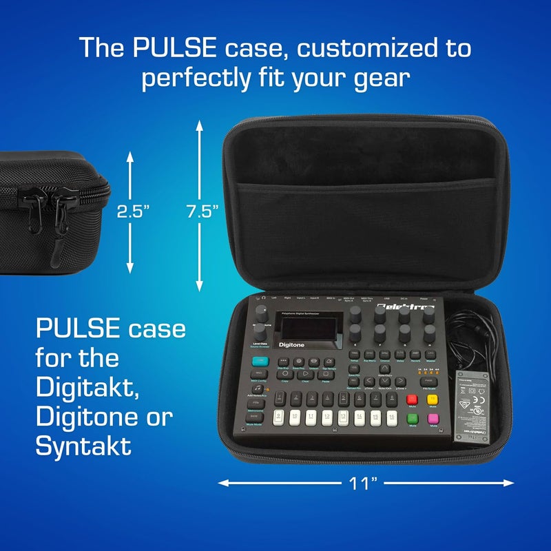 ANALOG CASES حالات ANALOG Elektron Digitakt/Syntakt/Digitone - حقيبة صلبة مخصصة ومضغوطة للسفر - Image 5